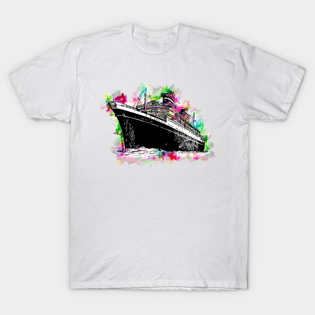 Ship Colored T-Shirt by remixer2020